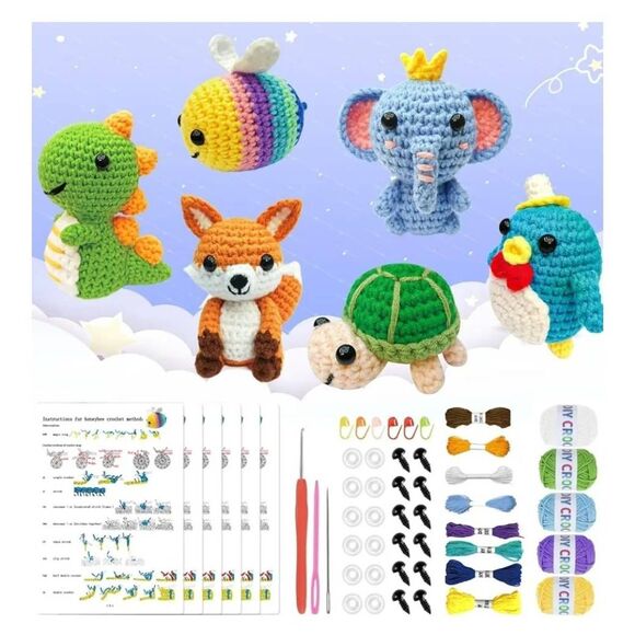 NEW IN PACKAGE DIY BEGINNERS CROCHET KIT - Picture 4 of 6